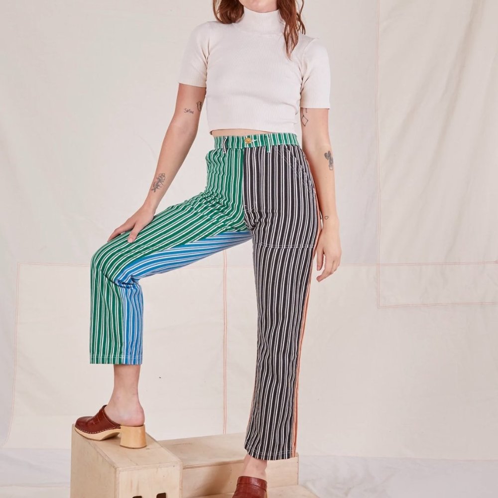 4-Color Multi Stripe Work Pants xs